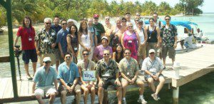 Belize Field Trip Group on Dock